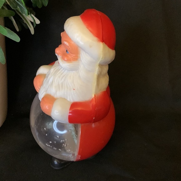 Vintage 1950-60’s plastic Roly Poly Christmas Santa Snow globe - Picture 5 of 12